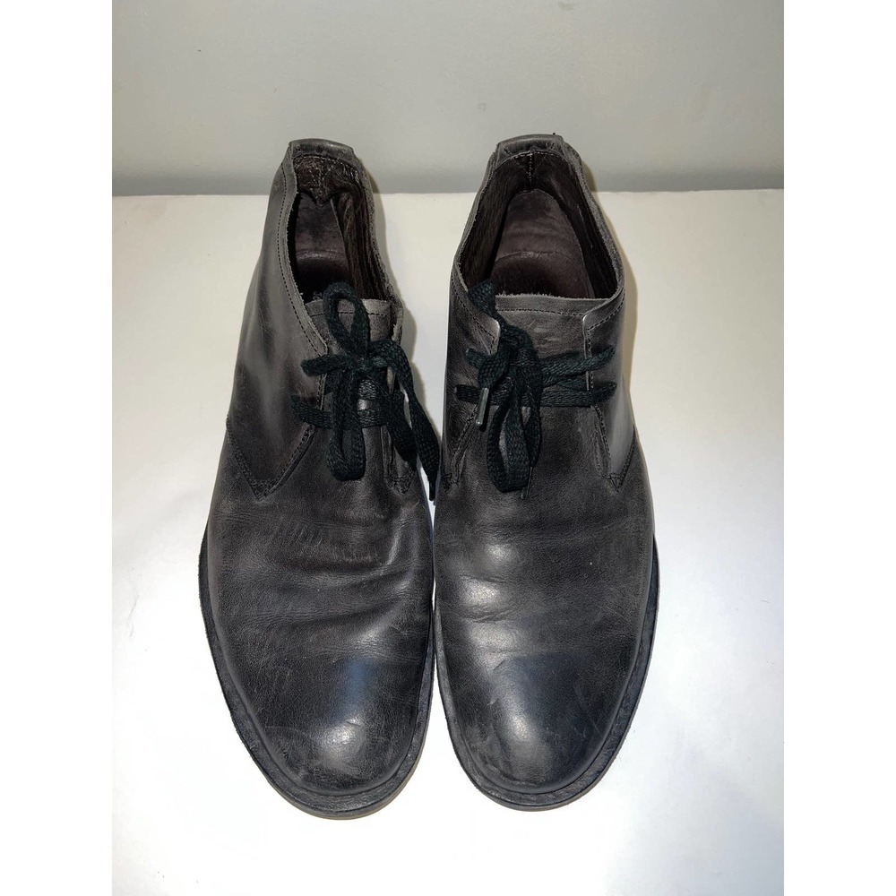 Men's Black Leather Derby Shoes